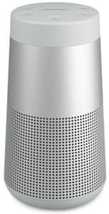 Bluetooth zvočnik bose SoundLink revolve ii odličen prostorski zvok eleganten enoten dizajn prostoročni mikrofon glasovno upravljanje podpira majhne dimenzije nepremočljiv prah šok vzdržljivost 13 h na polnjenje vgrajen nadzor