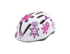Wista Dětská cyklistická přilba WISTA bílá/růžová – 80082 S/M (52-56cm)