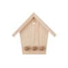 CleanWood Leseni obešalnik za ključe - majhna hiša