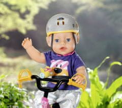 BABY born kolesarska čelada, srebrna
