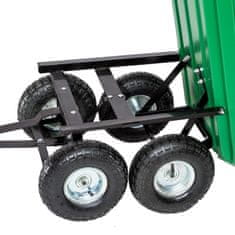 tectake Vrtni prekucni voziček z zračnimi pnevmatikami, nosilnost 300 kg