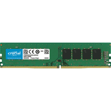 Crucial pomnilnik, 16GB, DDR4-3200 UDIMM PC4-25600 CL22, 1.2 V