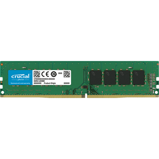 Crucial pomnilnik, 16GB, DDR4-3200 UDIMM PC4-25600 CL22, 1.2 V