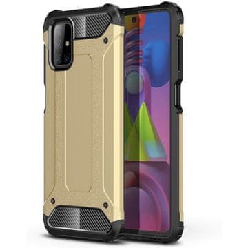 MG Hybrid Armor plastika ovitek za Samsung Galaxy M51, zlato