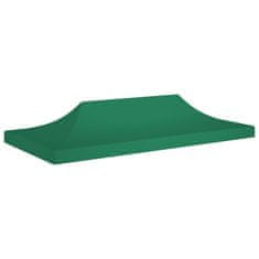 Vidaxl Streha za vrtni šotor 6x3 m zelena 270 g/m2