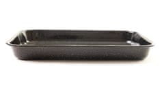 OLYMP emajliran pekač, črn granit, 29 x 23 x 5 cm