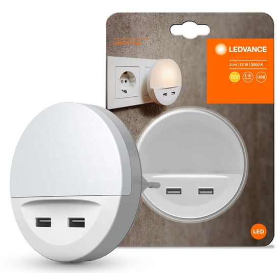 LEDVANCE nočna svetilka za vtičnico LUNETTA LED White