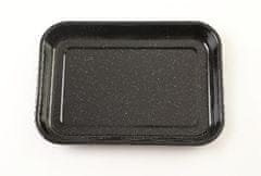 OLYMP emajliran pekač, črn granit, 42 x 29 x 4,5 cm