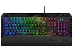 Sharkoon Skiller SGK5 tipkovnica, RGB, črna, US SLO g