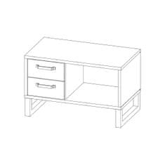 nabbi Omarica za čevlje (omara za čevlje) Bova SU - peščeni hrast / leskon