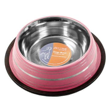 Pet tribe Pasja posoda iz nerjavečega jekla Pink