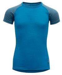 Devold Breeze Kid T-shirt fantovska funkcionalna majica, modra, 92