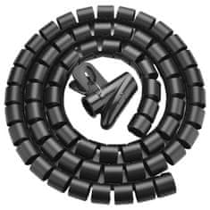 Ugreen Spiral Tube kabelski organizator 5m, črna