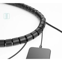 Ugreen Spiral Tube kabelski organizator 1.5m, črna