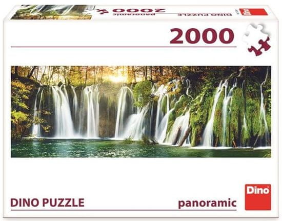 Dino sestavljanka slapovi Plitvice, panoramska, 2000 kosov
