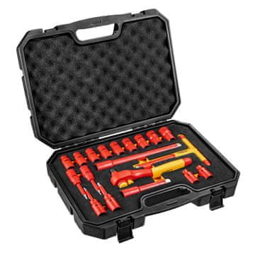 slomart NEO TOOLS komplet nasadnih ključev 1000V, 19 kosov