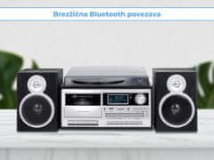 Trevi TT-1072 gramofonski stereo sistem, DAB/DAB+, Bluetooth, črn