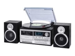 TT-1072 gramofonski stereo sistem, DAB/DAB+, Bluetooth, črn
