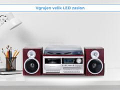 Trevi TT-1072 gramofonski stereo sistem, DAB/DAB+, Bluetooth, rjav