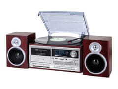 Trevi TT-1072 gramofonski stereo sistem, DAB/DAB+, Bluetooth, rjav