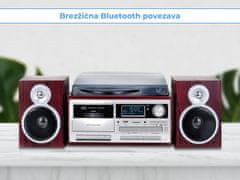 TT-1072 gramofonski stereo sistem, DAB/DAB+, Bluetooth, rjav