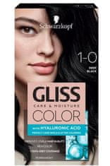 Schwarzkopf Gliss Color Care & Moisture barva za lase, 1-0 Deep Black