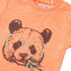 Dirkje VD0222 fantovska majica Neon panda, 62, oranžna