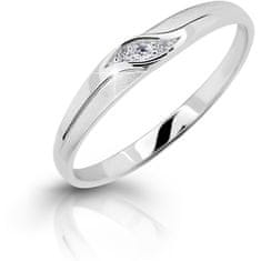 Cutie Diamonds Eleganten prstan iz belega zlata z diamanti DZ6815-2844-00-X-2 (Obseg 48 mm)
