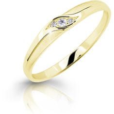 Cutie Jewellery Nežen zaročni prstan iz rumenega zlata Z6815–2844-10-X-1 (Obseg 54 mm)