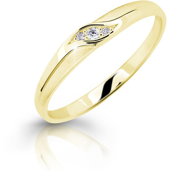 Cutie Jewellery Nežen zaročni prstan iz rumenega zlata Z6815–2844-10-X-1