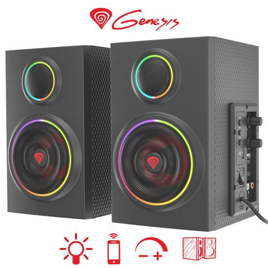 Genesis Helium 300BT gaming stereo 2.o zvočniki - odprta embalaža