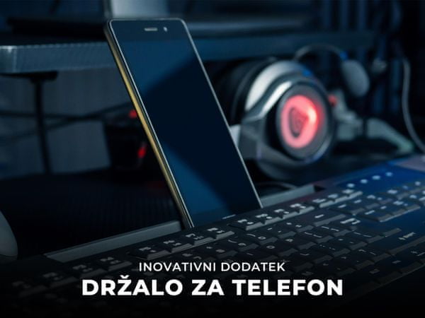 Ultra tanka gaming tipkovnica z RGB LED osvetlitvijo