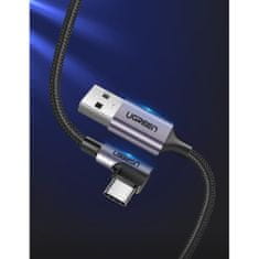 Ugreen kabel USB / USB-C 3A 1m, črna/siva