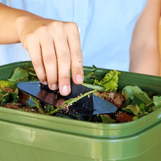 Skaza Bokashi Organko kompostnik, 16 l, sivo-zelen + posip 1 kg