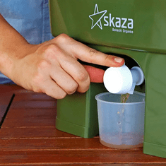 Skaza Bokashi Organko kompostnik, 16 l, sivo-zelen + posip 1 kg