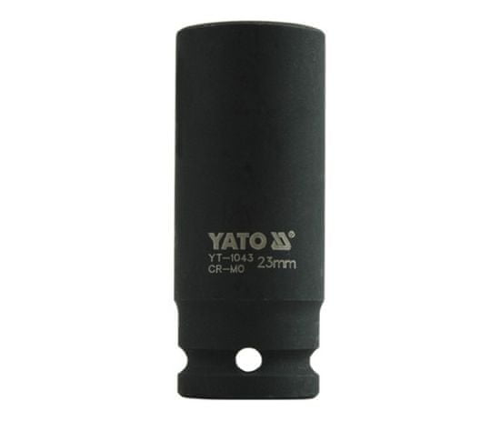 YATO  1/2" nastavek za udarce šesterokotno globoko 23 mm CrMo