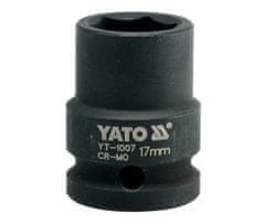 YATO  1/2" nastavek za udarce šesterokotni 17 mm CrMo