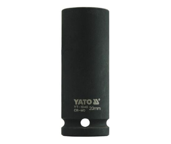 YATO  1/2" nastavek za udarce šesterokotno globoko 20 mm CrMo