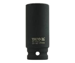 YATO  1/2" nastavek za udarce šesterokotno globoko 24 mm CrMo