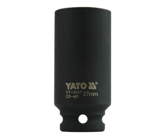 YATO  1/2" nastavek za udarce šesterokotno globoko 27 mm CrMo