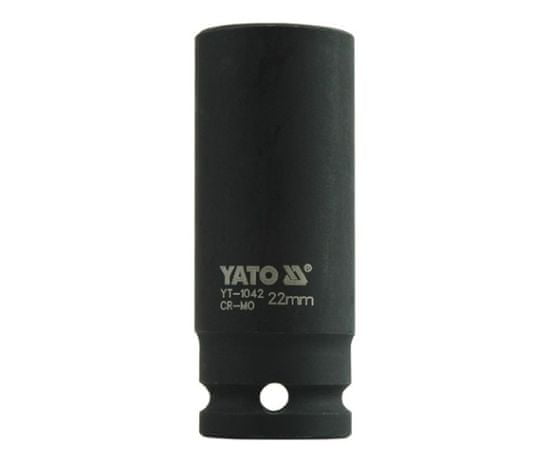 YATO  1/2" nastavek za udarce šesterokotno globoko 22 mm CrMo