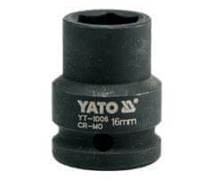 YATO  1/2" nastavek za udarce šesterokotni 16 mm CrMo
