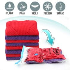 VivoVita VacPack - Paket 7 vakuumskih vreč za shranjevanje in zaščito oblačil, posteljnine in igrač.