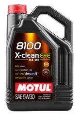 Motul 8100 X-Clean motorno olje, EFE, 5W30, 5 l