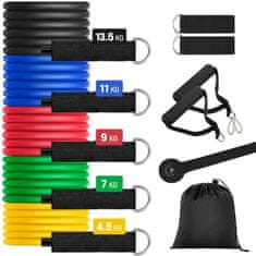 Fitness Set – 11 delni telovadni set z gumijastimi trakovi