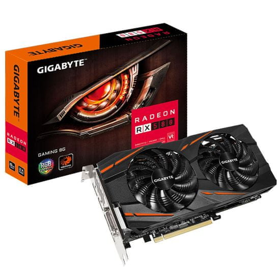 Gigabyte Radeon RX 580 Gaming grafična kartica, 8 GB GDDR5