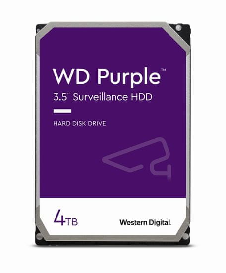 Western Digital trdi disk Purple 4TB (WD40PURZ), Intellipower, 64MB