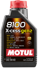 Motul 8100 X-Cess Gen2 motorno olje, 5W40, 1 l