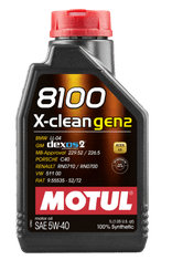 Motul 8100 X-Clean Gen2 motorno olje, 5W40, 1 l