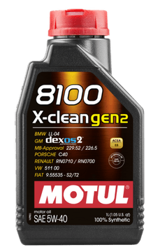 Motul 8100 X-Clean Gen2 motorno olje, 5W40, 1 l